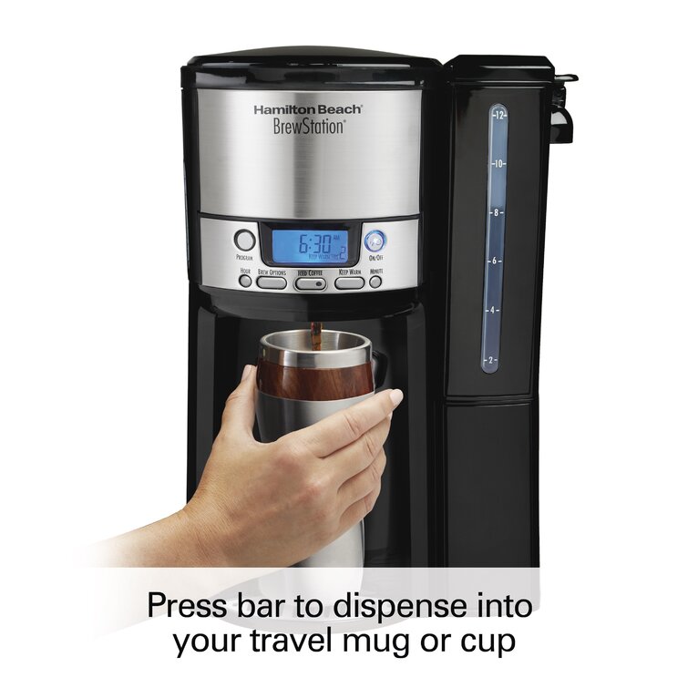 Hamilton Beach 6-Cup Coffee Maker, Programmable Brewstation Dispensing Coffee  Machine (48274), (low as $ 27.95)