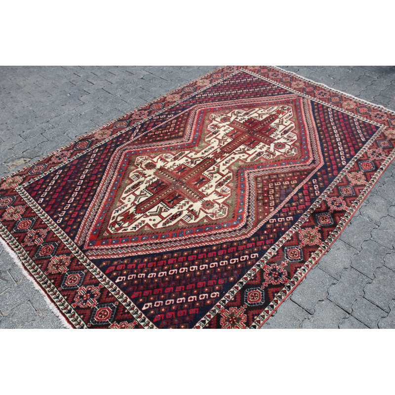Grand tapis turc rétro avec un design traditionnel - Pièce maîtresse parfaite pour n'importe quelle pièce