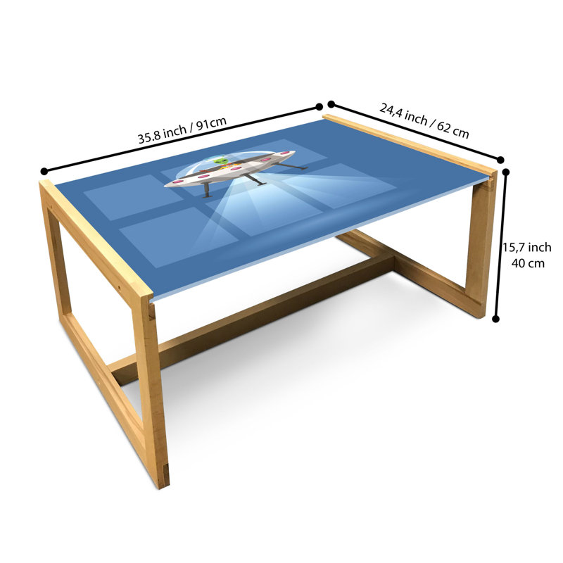 Jai-Teigh Sled Coffee Table, 90cm H x 62cm W x 40cm D