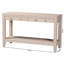 Console en faux chagrin Baxton Studio Nira