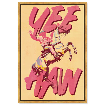 Impression sur toile Yeehaw Cowboy par Art Remedy