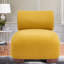 Chaises d'appoint adaptées aux animaux de compagnie, chaise spacieuse moderne en polyester jaune pour la maison