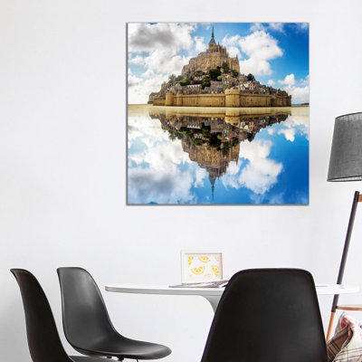 Dreamy Reflections Mont St Michel Normandy France by Susanne Kremer - Wrapped Canvas Gallery-Wrapped Canvas Giclée