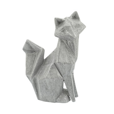 Ceramic Abstract Fox Animal Figurine