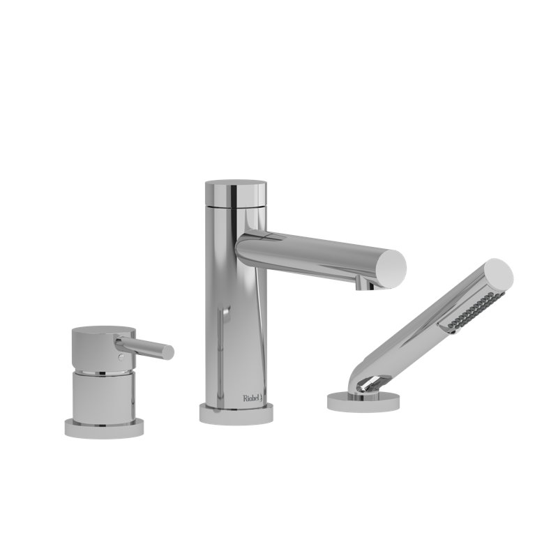 GS 3-Hole Deck Mount Tub Filler Trim, Chrome