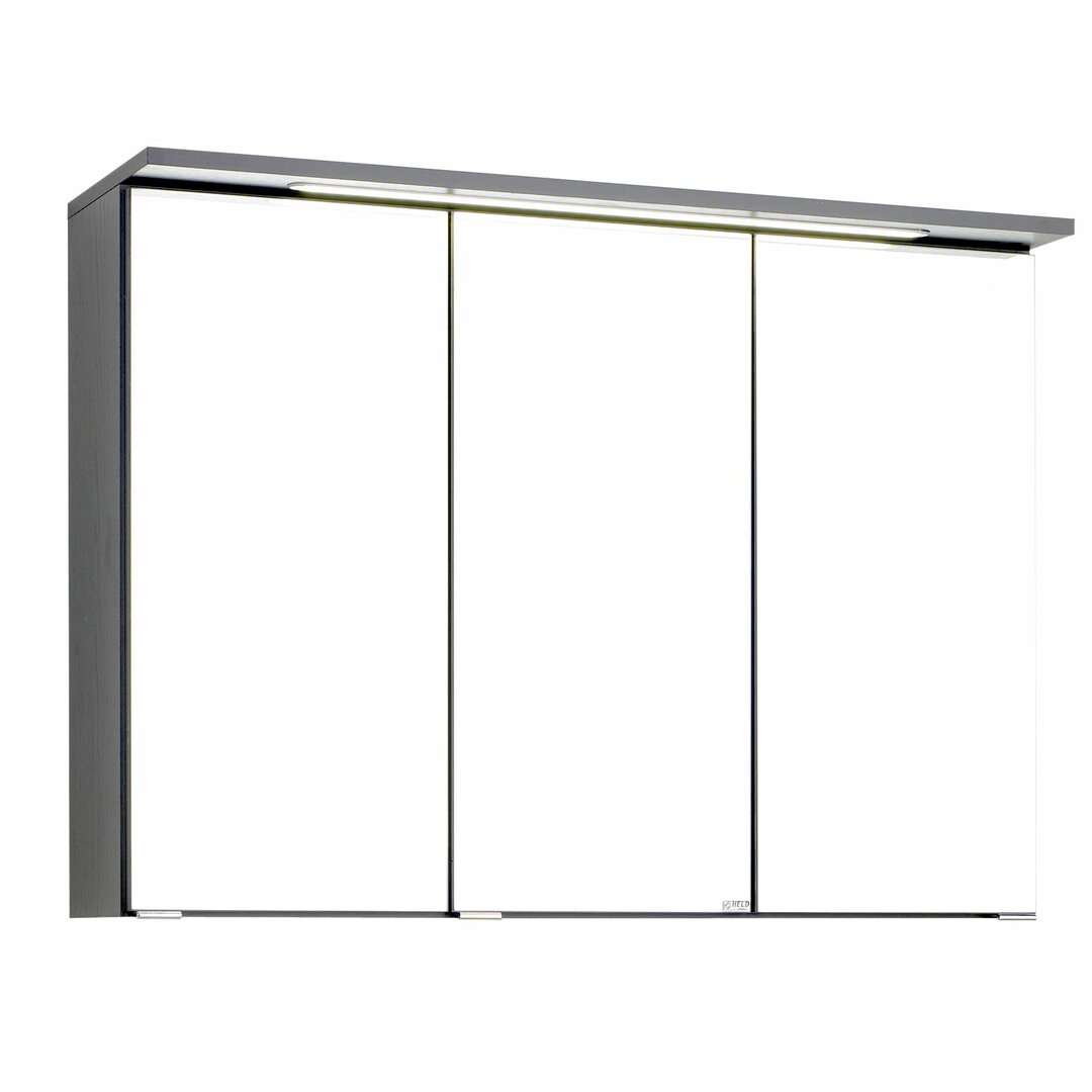 90 cm x 64 cm Spiegelschrank Dessie mit LED Beleuchtung