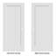 Porte de shaker intérieure apprêtée 1 panneau pré-suspendue avec montants de 7 1/4 po-1010928403-1010928406-1010929582