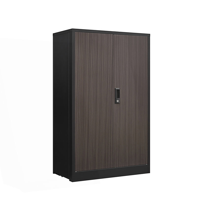 Metal Storage Cabinet With Locking Doors And Adjustable Shelf, Folding Filing Storage Cabinet, Accent Cabinet