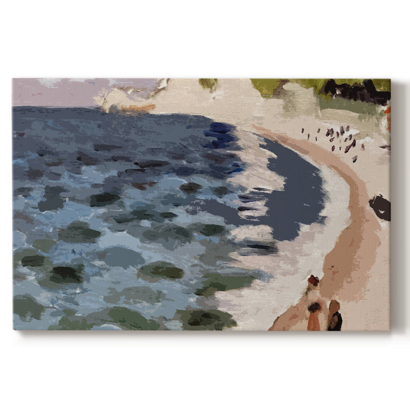 Paysage rétro - XXXII, Toile tendue, H 9 po x l 13 po x P 1,5 po