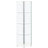 Zahavah 4-shelf Hexagonal Clear Glass Curio Cabinet-1383073532
