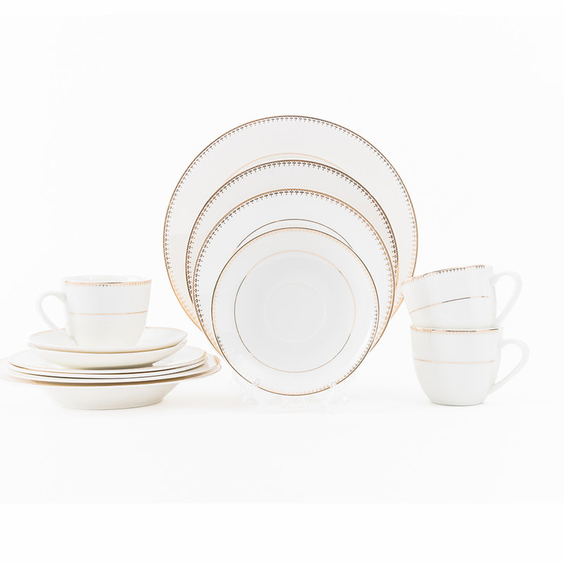 Meaghen Piece Bone China Dinnerware Set - Service for 4