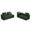 Canapé modulaire en forme de L, canapé modulaire compressé en velours côtelé de style minimaliste moderne, se déplie en un lit, une chambre à coucher, un canapé compressé confortable et écoénergétique (vert)-129418806