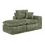 Canapé modulaire moderne 107 po avec revêtement Boucle Wyeth Wyeth-126157630-126157631