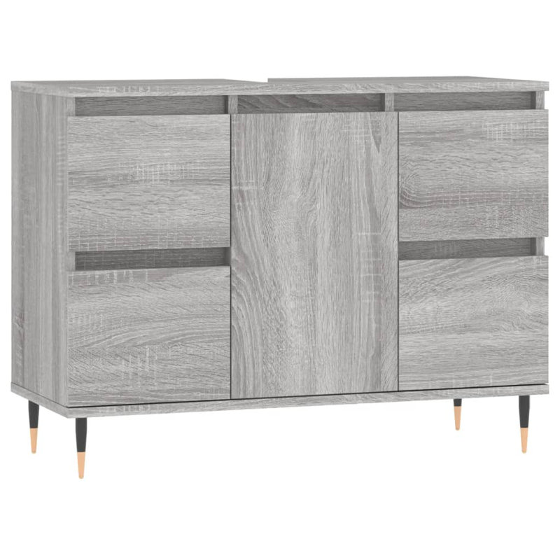 Markaila Floor Mounted Bathroom Cabinet, Grey Sonoma
