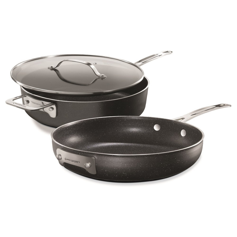Batterie de cuisine antiadhésive en aluminium 3 pièces Granitestone