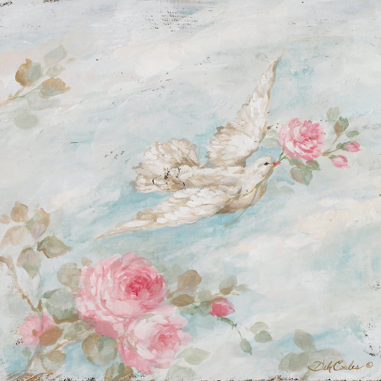 «Peace» par Dabi Coules - Impression sur toile tendue sur châssis, H 18 po x l 18 po x P 1,5 po, Toile avec cadre noir