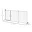 Free Standing Pet Gate With Door-1569639104
