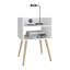 Table de chevet avec port USB, 2 tablettes-1540073488