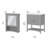 Keyunta 31.89 " W Free Standing Wall Mounted Single Double Vanity Bathroom Vanity With Ceramic Top with Mirror-704314126
