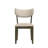 Mid-Century Modern 5-Piece Dining Set, Rectangular Table with 4 Upholstered Chairs，Dark Walnut Finish