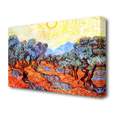 Olive Grove 1 by Vincent Van Gogh - Wrapped Canvas Painting