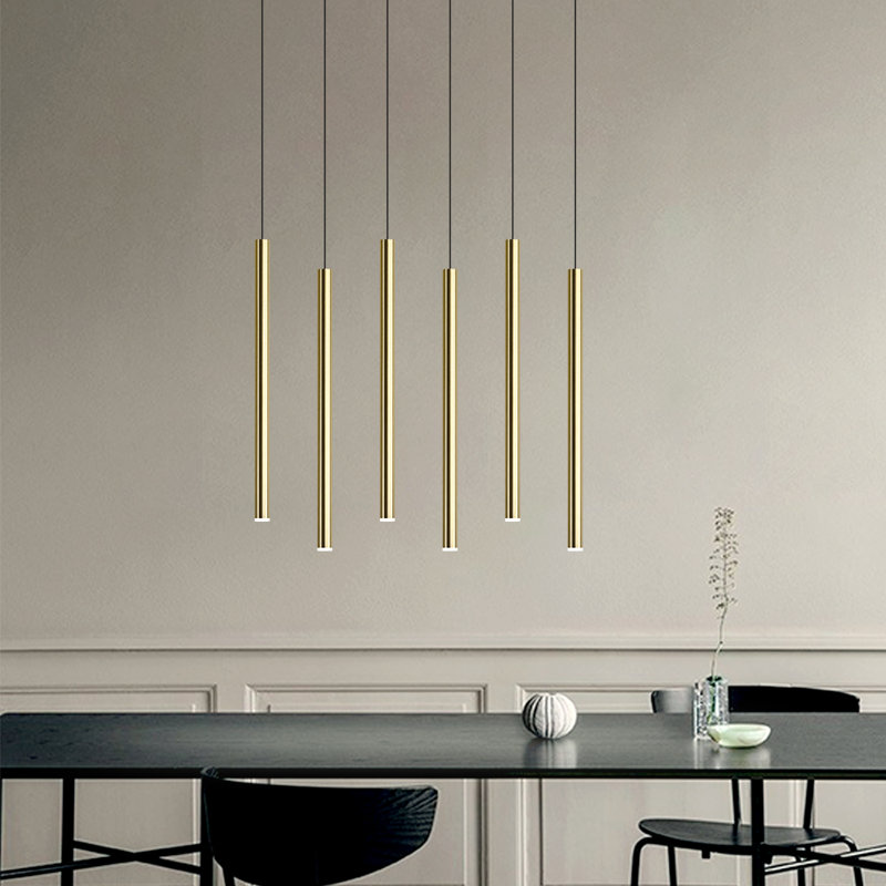 Baileyton 6 - Light Kitchen Island Pendant, Brass