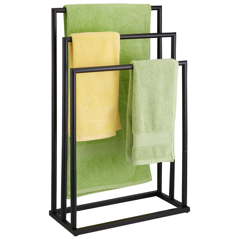 Rangement autoportant pour salle de bain Miralena, Noir