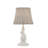 Flora 13" Mini Lamp with Rattan Shade