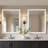 Tempered Glass Wall-Mounted Mirror, Shatter-Resistant Reinforced Design, Vertical/Horizontal Hanging Installation-295865320-295865318-295865314