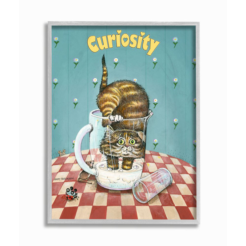 «Curiosity rigolo» par Gary Patterson - reproduction d'art, Estampe numérique Farmhouse, H 14 po x l 11 po