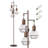 Crevan 65" Dimmable Rattan Tree Floor Lamp With 3 Bulbs Included-102683292