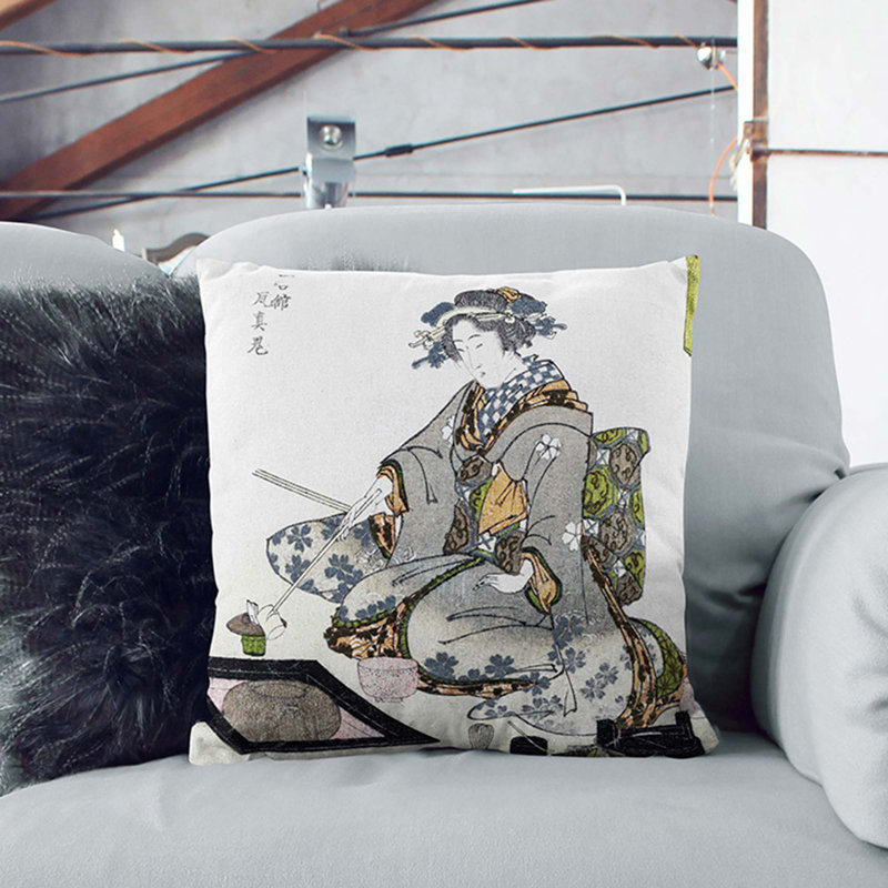 Square Cushion, 40cm H x 40cm W x 15cm D, Stone