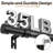 Lachina Arnel 1 Inch Window Curtain Rod with Aluminium Finials, Adjustable Heavy Duty Modern Drapery Pole for Outdoor/Indoor-1472476172-1412087197