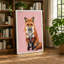 Fox Portrait Modern - Wrapped Canvas-38843635-38843630