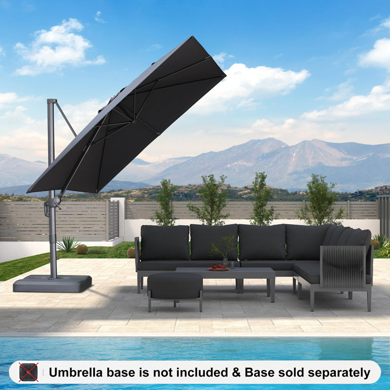 274cm Cantilever Parasol, Dark Grey