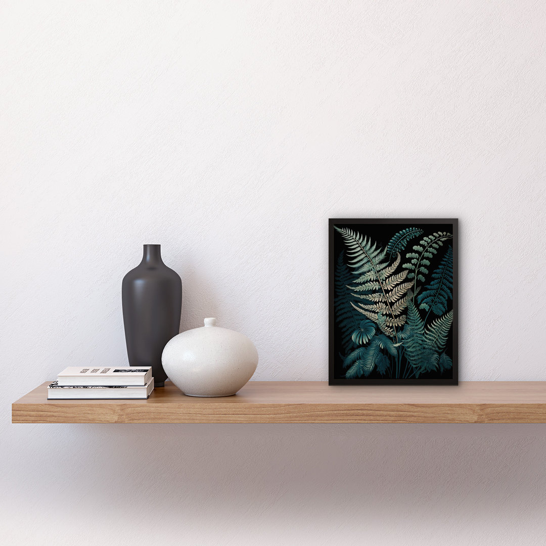 Fern Frond Detailed Botanical Species - Single Picture Frame Print