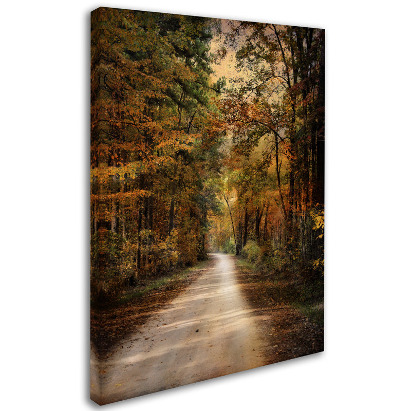 Art mural sur toile tendue - «Autumn Forest 3» par Jai Johnson, décoration murale pour le salon, la chambre à coucher ou le bureau - 18 x 24