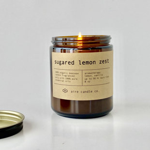 Sugared Lemon Zest Scented Jar Candle