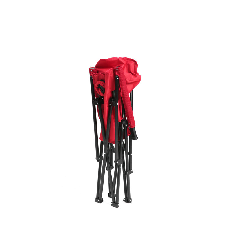 Fauteuil de jardin à haut dossier avec porte-gobelet, Rouge