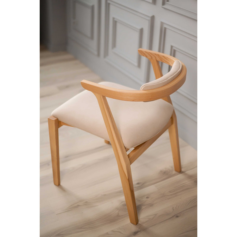 Ellis Dining Chair, Matte Ash, Beige