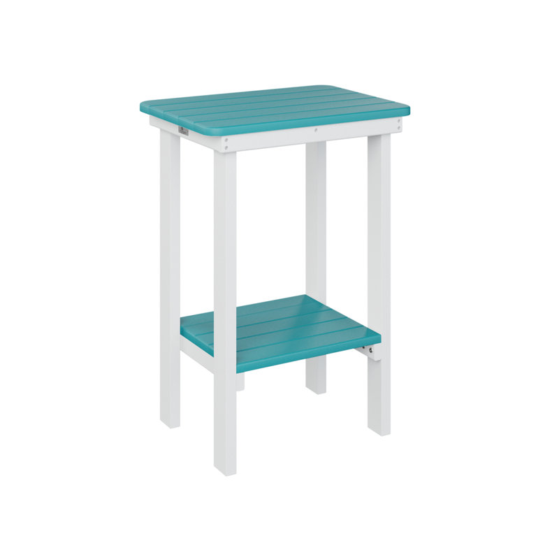 Berlin Gardens Rectangle Coffee Table, 29" H x 20.5" W x 15" D, Aruba Blue