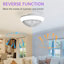 Ventilateur de plafond fermé à DEL 15 pouces à intensité variable avec télécommande 6 vitesses sans pales pour chambre à coucher pour enfants