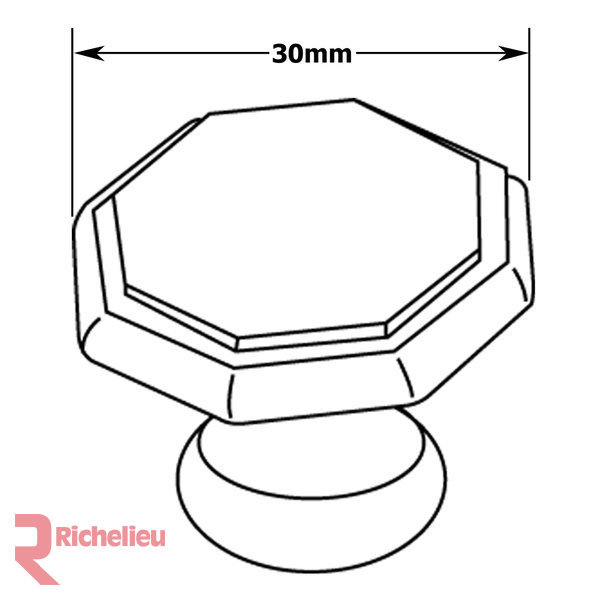 Expression 1 3/16" Diameter Round Knob, Brass