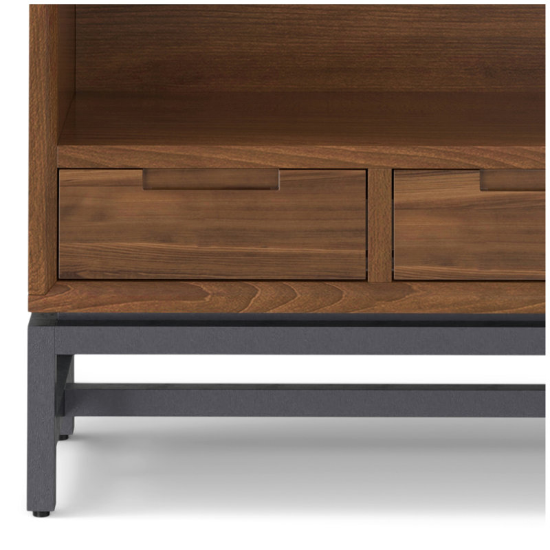 Banting - Bibliothèque Mid Century - Placage de noyer, Dark Brown Cherry