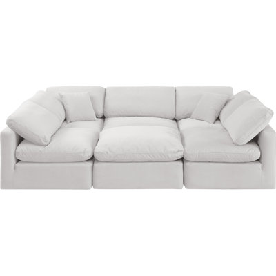 Itala Velvet U-Shaped Sectional Reversible