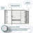 Royale Medicine Cabinet with Electrical Outlets, Defogger, Adjustable LED 3X Magnifying Mirror.-92383605
