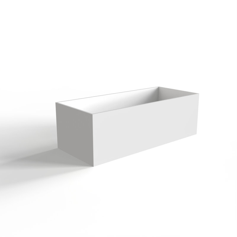 66.9 Inch Freestanding Solid Surface Soaking Bathtub For Bathroom