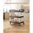 Heavy Duty Utility Cart 500 lbs Capacity 3-tier Service Cart with Wheels-111781130