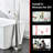 SUMERAIN Contemporary Brushed Nickel Floor Mounted Tub Faucet, Single Handle Freestanding Bathtub Faucet with Handheld Shower, Ceramic Disc Valve-120803724