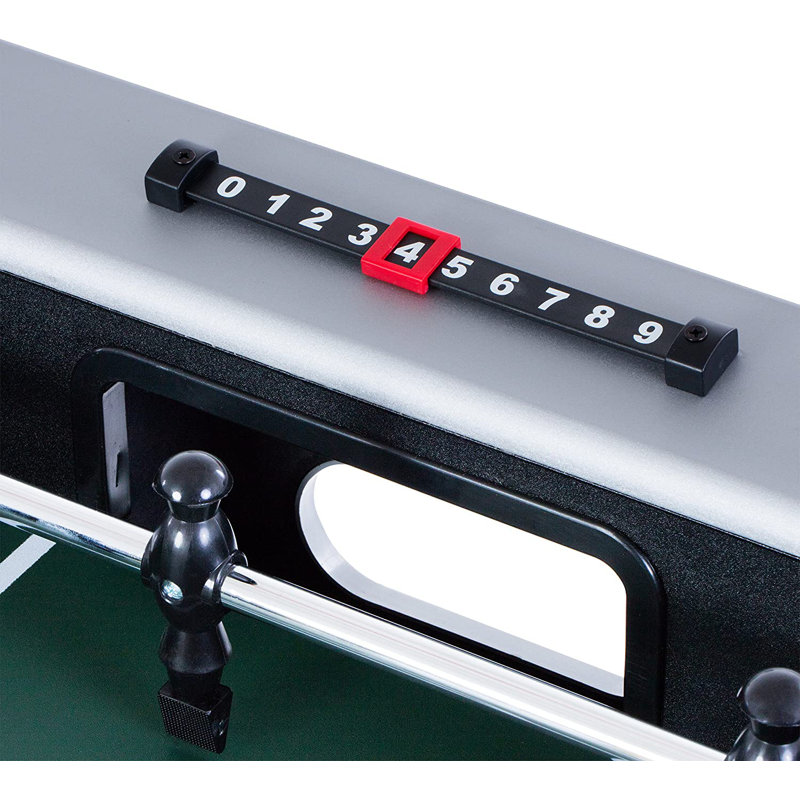 Triumph 48 Inch Black and Silver Foosball Table